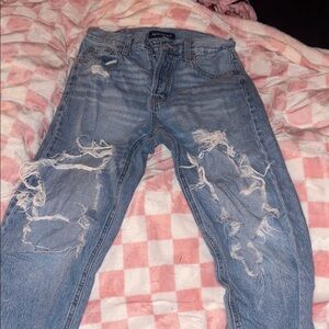 Aeropostale Light Blue Ripped Men’s Relaxed Jeans